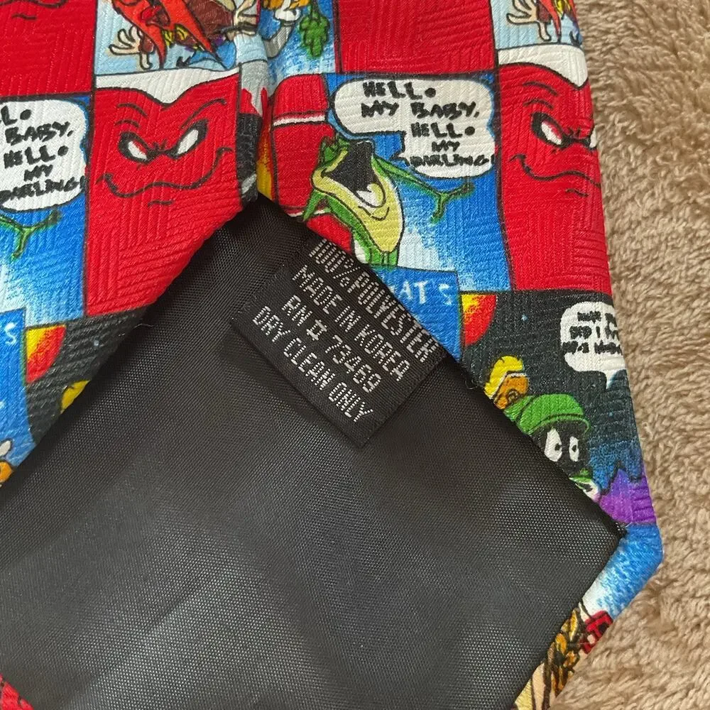 Warner Bros. Looney Tunes Neck Tie 57” Long 3 3/4” Wide